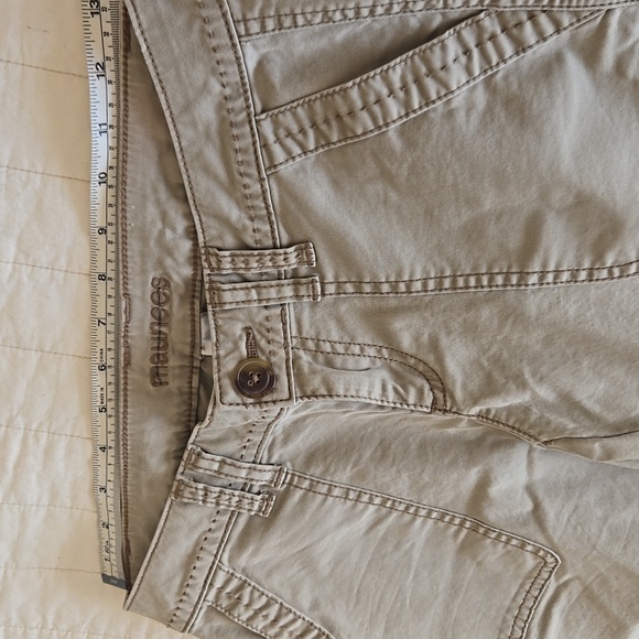 🤎 Maurices Khaki Slim Straight Ankle Pants Mid Rise Size 0 Neutral - Picture 12 of 15